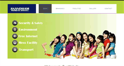 Desktop Screenshot of anandhamwomenshostel.com